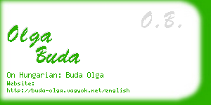 olga buda business card